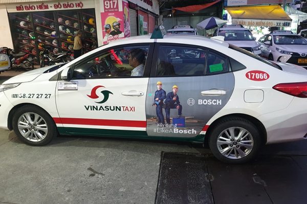 Lợi ích quảng cáo trên taxi Vinasun