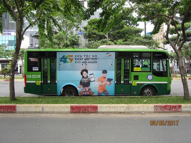 Hiệu quả quảng cáo trên thân xe bus