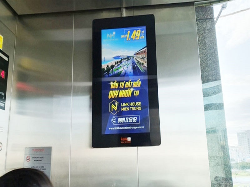 Quảng cáo Frame trong thang máy